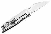 FKCGS905 Couteau Finch Geneva Spur Lame Acier 154CM Wharncliffe Manche Acier/Corne - Livraison Gratuite