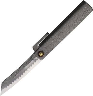 HIGOTM01 Higonokami Tsuchime Folder Small – Couteau Lame Acier VG-10, Manche Acier Made Japan Coffret Bois - Livraison Gratuite