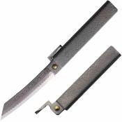 HIGOTM04 Higonokami Tsuchime Extra Large – Couteau Lame Acier VG-10, Manche Acier Made Japan Coffret Bois - Livraison Gratuite 