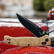 HO24459 Couteau Hogue Mysto Wood Lame Acier CPM-Magnacut Manche Richlite Maple Valley ABLE Lock USA - Livraison Gratuite