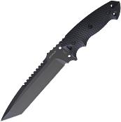 HO35109 Couteau Hogue EX F01 Black Tanto Lame Acier A2 Etui Nylon Made USA - Livraison Gratuite