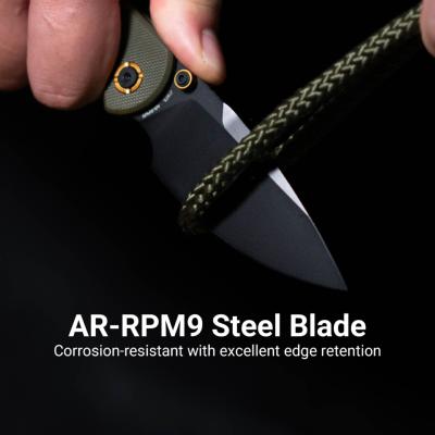 J1975BGN — Couteau CJRB Latitude Lame Acier AR-RPM9 Drop Point Black PVD Manche G10 Vert Top Linerlock Flipper - Livraison Gratuite