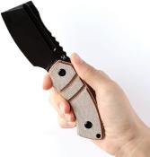 KG2030A4 Couteau Kansept Korvid S Lame Cleaver Acier 14C28N Blk Etui Kydex - Livraison Gratuite