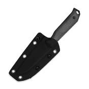 KI1045MS1  Kizer Begleiter Fix – Couteau Fixe EDC | Lame CPM-3V Blk Hollow Grind | Manche Micarta Black | Étui Kydex | Livraison Gratuite