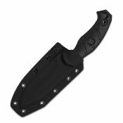 KI1105A3  Kizer Sheepdog Survival – Couteau Bushcraft Lame Acier 1095 Black Coating Manche Black G10 Housse Kydex - Livraison Gratuite  