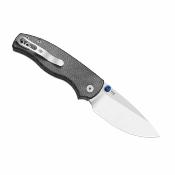 KIV3801A1 Couteau Kizer Glaux Lame Acier 14C28N Satin Manche Micarta Noir Norplex - Livraison Gratuite