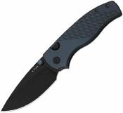 KIV3801A3 Couteau Kizer Glaux Lame Acier 14C28N Black Manche Aluminium Bleu | Livraison Gratuite