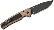 KS7106 Couteau Kershaw Launch 21 Automatique Lame Acier CPM-M4 Manche Alu FDE/G10 Button Lock Fabriqué aux USA - Livraison Gratuite