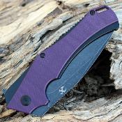 KT1008A6 Couteau Kansept Hellx Purple Lame D2 IKBS - Livraison Gratuite