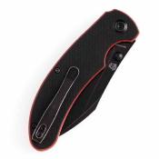 KT1039A2 Kansept Nesstreet Black/Red – Couteau Pliant Lame Acier 154CM Manche Noir/Rouge G10 Liner Lock – Livraison Gratuite