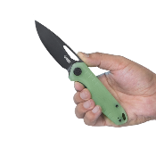 KUB324B Kubey Doris Jade G10 Handle Darkwashed D2 Blade IKBS Linerlock Clip - Livraison Gratuite