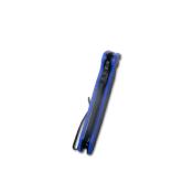 KUB336D Couteau Kubey Creon Blk/Blue Lame Acier AUS-10 Button LOck IKBS - Livraison Gratuite