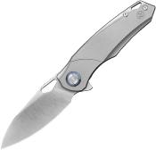 KUNK704C  Couteau Kunwu Knives Zen Compact Lame Acier Elmax Manche Titane IKBS - Livraison Gratuite