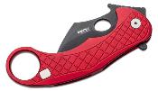 LSTLE1ARB Karambit LionSteel L.E.One Red Lame Acier CPM-MagnaCut Chemical Black Italy - Livraison Gratuite