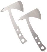 M4506 Lot de 2 Haches de Lancer Perfect Point Throwing Axe Lame Acier Inox Etui Nylon - Livraison Gratuite 