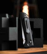 NMB2418BK5 North Mountain Blade Chop – Couteau pliant Crossbar Lock Lame Acier SLD/Copper Damascus Tanto Manche Black G10 - Livraison Gratuite