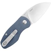 OLTPARROTGY Couteau Olight Oknife Parrot Gray/Blue Lame Acier 154CM IKBS - Livraison Gratuite