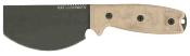 ON8661 Couteau Ontario RAT-3 Cleaver Lame Acier Carbon Etui Cuir Made USA - Livraison Gratuite