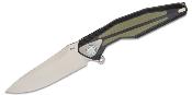 RKTULAYBODG Couteau Rike Knife Tulay Black/Green Lame Acier 154CM IKBS - Livraison Gratuite