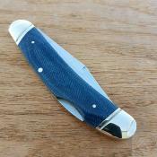 RR2183 Canif Rough Ryder Sowbelly Lockback Denim Lame Carbone T10 Manche Micarta - Livraison Gratuite