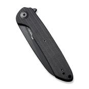 S220013 Couteau Sencut Kyril Black Micarta Lame Acier 9Cr18MoV IKBS - Livraison Gratuite