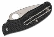 SC213PBK Spyderco Metropolitan Lightweight – Couteau Pliant Slipjoint, Lame Acier M398 Manche FRN Italy - Livraison Gratuite