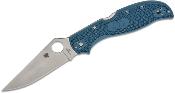 SC258FPK390 Couteau Spyderco Stretch 2 XL Blue FRN Lame acier K390 Lockback Made Japan - Livraison Gratuite