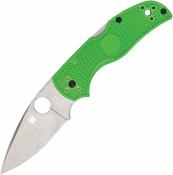SC41PGR5 Spyderco Native 5 Salt – Couteau pliant Lockback Lame Acier LC200N Satin Manche Green FRN  Made in USA - Livraison Gratuite