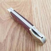 SCHLB3 Schrade Uncle Henry LB3 – Couteau Pliant Lockback | Lame Clip Point Inox | Manche Bois de Rose & Mitres Nickel - Livraison Gratuite