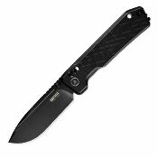 SRM7228BAB2 Couteau Pliant SRM Rubik | Lame Acier 14C28N Black Titanium | Manche Black Aluminum Ambi Lock - Livraison Gratuite