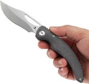 T1119A1 Couteau Tenable Gideon – Couteau Pliant EDC Liner Lock | Lame Clip Point Nitro-V | Manche Micarta Noir - Livraison Gratuite