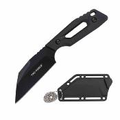 TFFIX123BK Lot de 3 Tac-Force Neck | Couteau Fixe Compact Lame Wharncliffe 3Cr13MoV | Manche G10 Noir | Étui Nylon - Livraison Gratuite