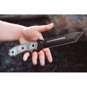 TP107D Couteau Fixe TOPS Steel Eagle 107D Lame Acier 1095 Manche Micarta Noir Étui Kydex Made In USA - Livraison Gratuite