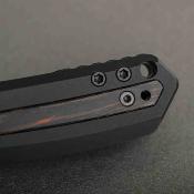 VOSA1802 Vosteed Kroc – Couteau pliant Top Liner Lock Lame Acier S35VN Copper Dune Manche Black Aluminum & Topo G10 - Livraison Gratuite