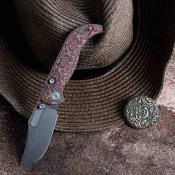 VOSA3904 Couteau Vosteed Naga A3904 | Lame Clip Point Acier S35VN Manche Micarta Raindrop Top Liner Lock - Livraison Gratuite