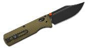 VOSA4102 Couteau Vosteed Vombat Bowie M390 Manche Aluminium Olive Sécurité Crossbar Lock - Livraison Gratuite