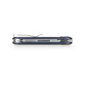 VOSA5103 Couteau Pliant Vosteed Corgi V V Lame Acier 154CM Manche Alu Bleu ardoise Vanchor Lock - Livraison Gratuite