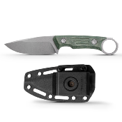 VOSD0302 Couteau Vosteed Fullback Green Lame Drop Point Acier Nitro-V Manche Micarta  Housse Kydex - Livraison Gratuite