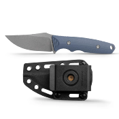 VOSD0403 Couteau Vosteed H-Back Blue Lame Drop Point Acier Nitro-V Manche G10 Housse Kydex - Livraison Gratuite