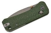 WE230753 Couteau We Knife Banter 2 Crossbar Lock Lame Drop Point Acier S35VN Manche Micarta Green Pivot Céramique - Livraison Gratuite