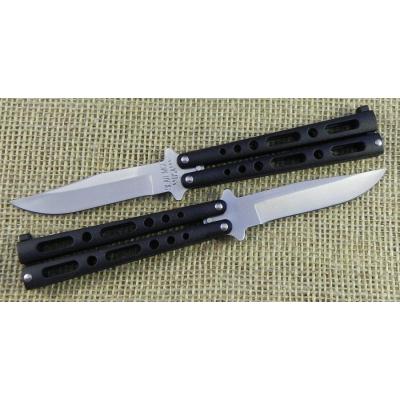 Couteau Papillon Butterfly Balisong Bear & Son Lame Acier 440 Manche Aluminium Made In USA BC117B - Free Shipping
