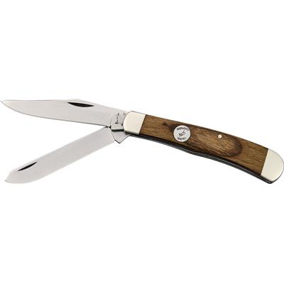 Couteau Bear & Son C254 Heritage Walnut Large Trapper 2 Lames Acier Carbone 1095 USA BCC254 - Livraison Gratuite