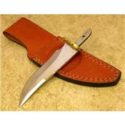 Lot de 2 Lames de Couteau à Customiser Drop Blade Acier Carbone Dos Guilloché + Etui Cuir BLSOB6 - Free Shipping