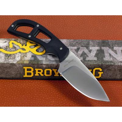 Couteau de Survie Browning Skinner Lame Acier Carbone/Inox Manche G-10 Etui Nylon BR0098 - Free Shipping