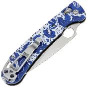 DGRFM022SGZH — Couteau Daggerr Sting Slim Lame Acier VG-10 Satiné Manche G10 Gzhel Crossbar Lock Livraison Gratuite