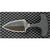 Couteau Push Dagger Cold Steel Best Pal 50/50 Acier AUS-8 Serrated Manche Black long Kray-Ex CS43XLS - Free Shipping