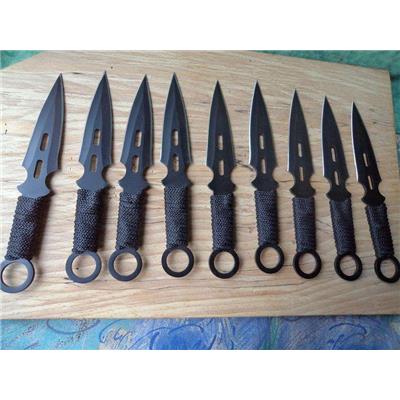 Lot de 9 Couteaux de Lancer de Ninja Mi185 - Free Shipping