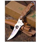 Couteau SKINNER ELK RIDGE ER059 CHASSE Sharpfinger Style Burlwood