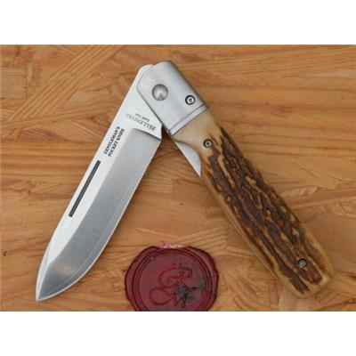 Couteau Fallkniven Gentleman Pocket Manche Bois de Cerf Made Sweden FKGPS - Free Shipping