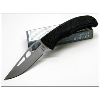 Couteau Gerber E-Z Out Plain Acier Carbone/inox Manche Zytel Made In USA G6701 - Free Shipping